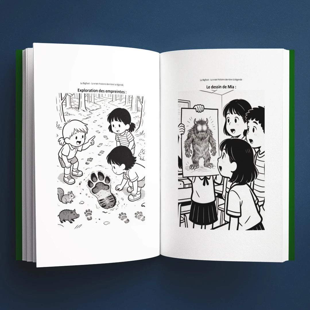 Coloriages du livre pour enfants Le Bigfoot : la vraie histoire derrière la légende (6-12 ans)