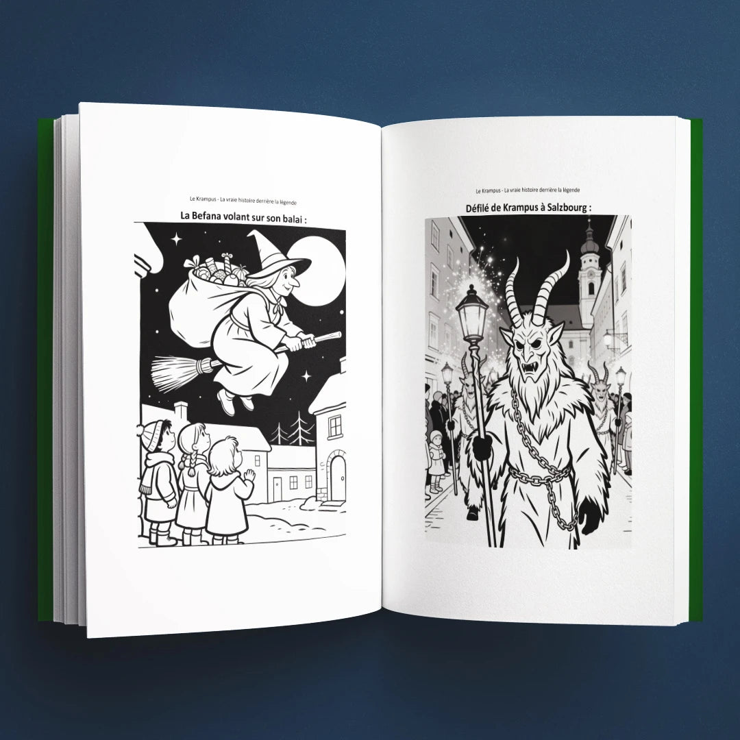 Coloriages du livre pour enfants Le Krampus : la vraie histoire derrière la légende (6-12 ans)