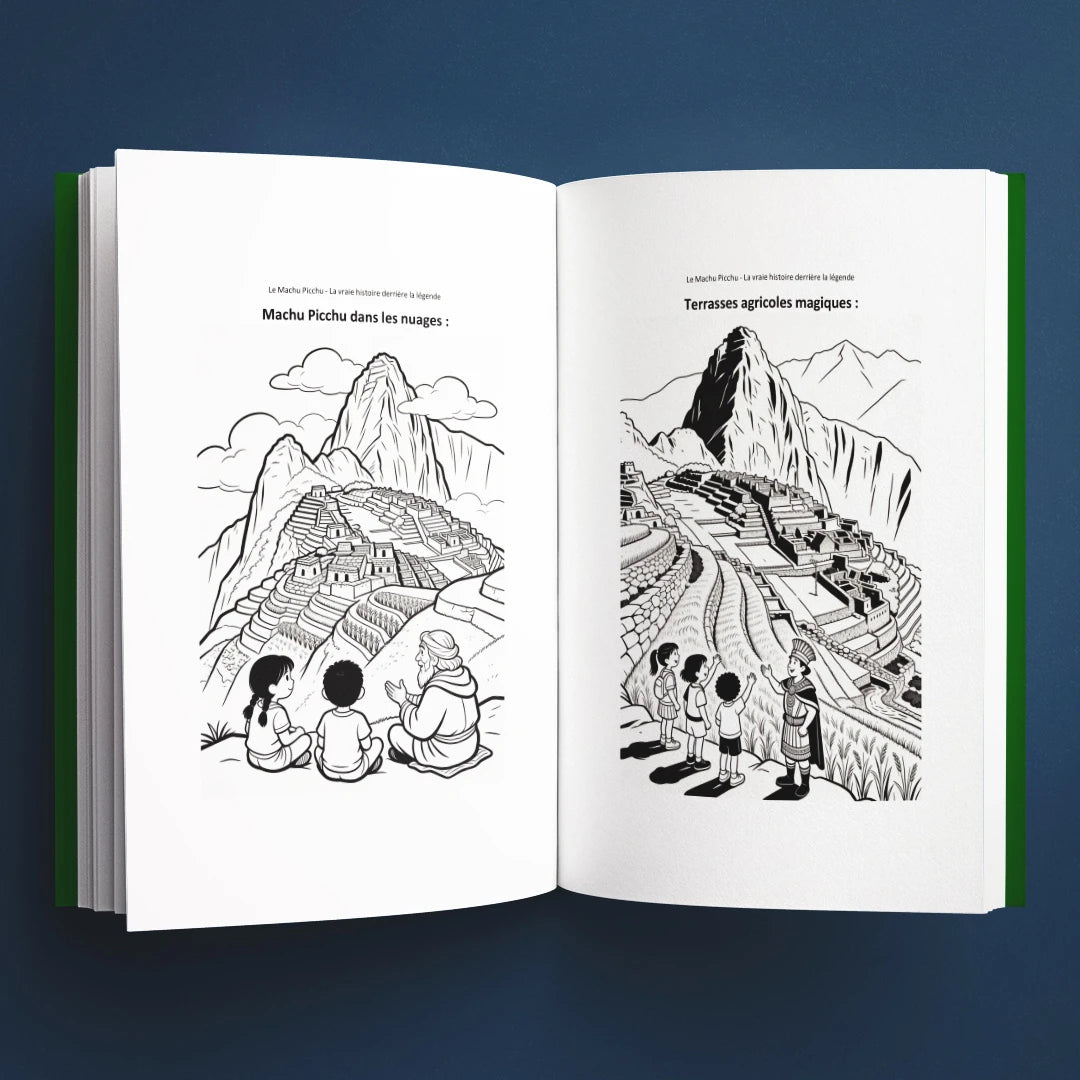 Coloriages du livre pour enfants Le Machu Picchu : la vraie histoire derrière le mystère (6-12 ans)