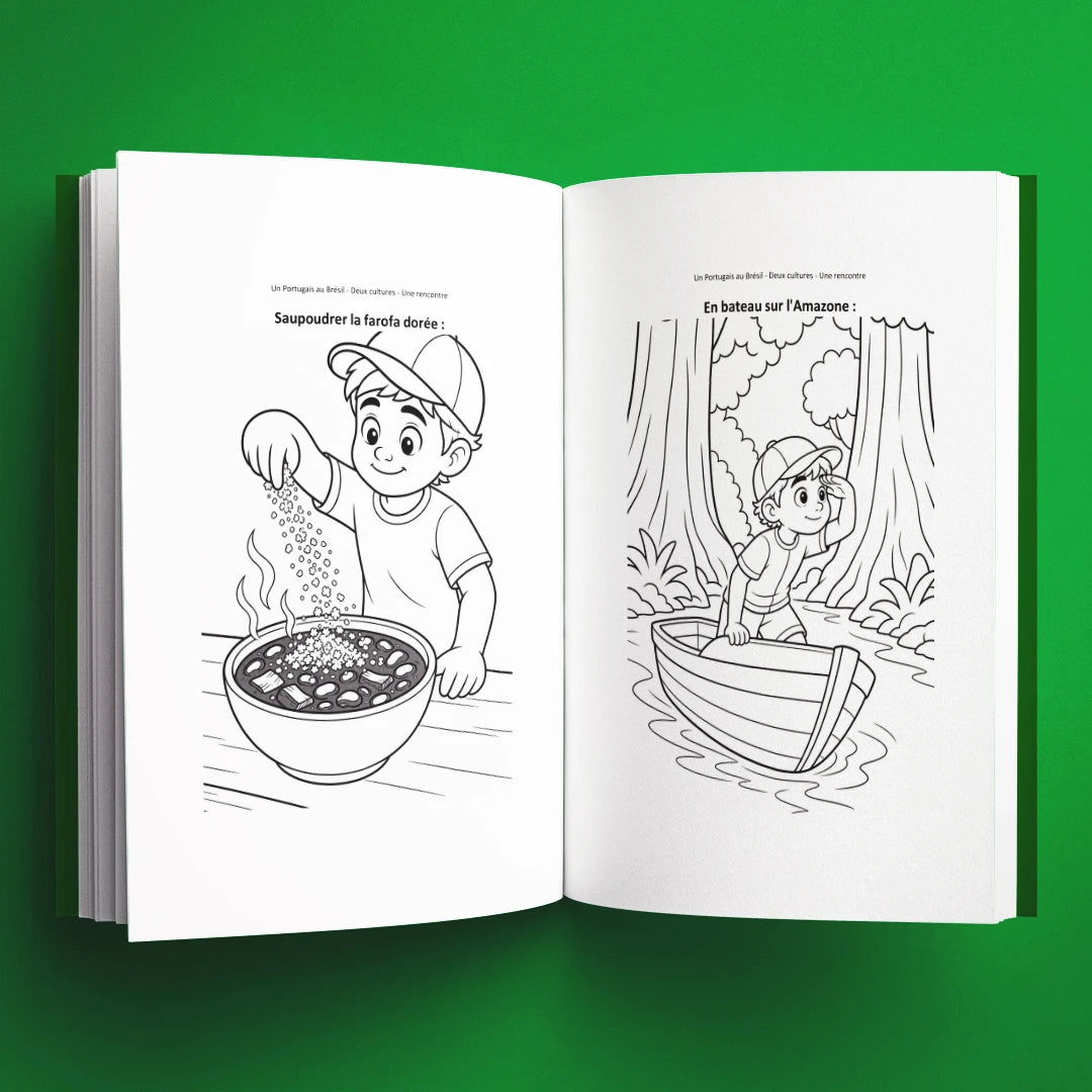 Coloriages du livre pour enfants Un Portugais au Brésil : deux cultures, une rencontre (6-12 ans)