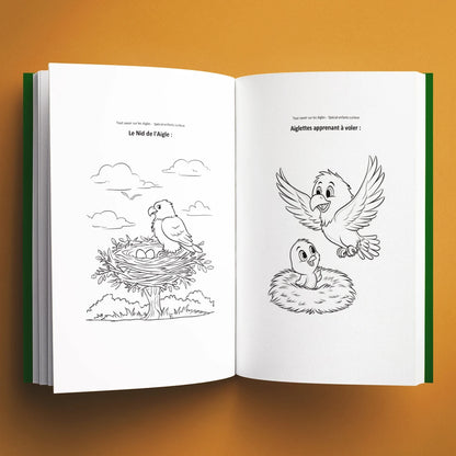 Coloriages du livre pour enfants Tout savoir sur les aigles (6-12 ans)