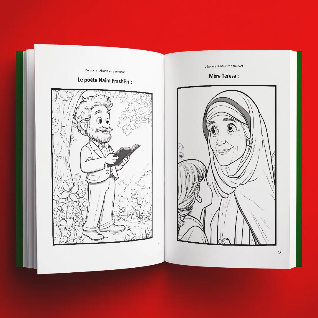 Coloriages du livre pour enfants Découvrir L'Albanie en s'amusant (6-12 ans)