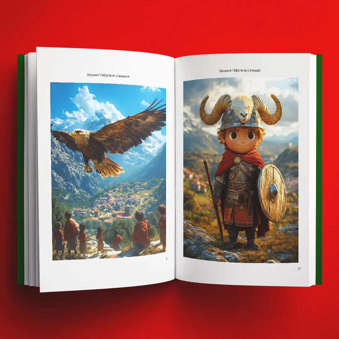 Illustrations du livre pour enfants Découvrir L'Albanie en s'amusant (6-12 ans)