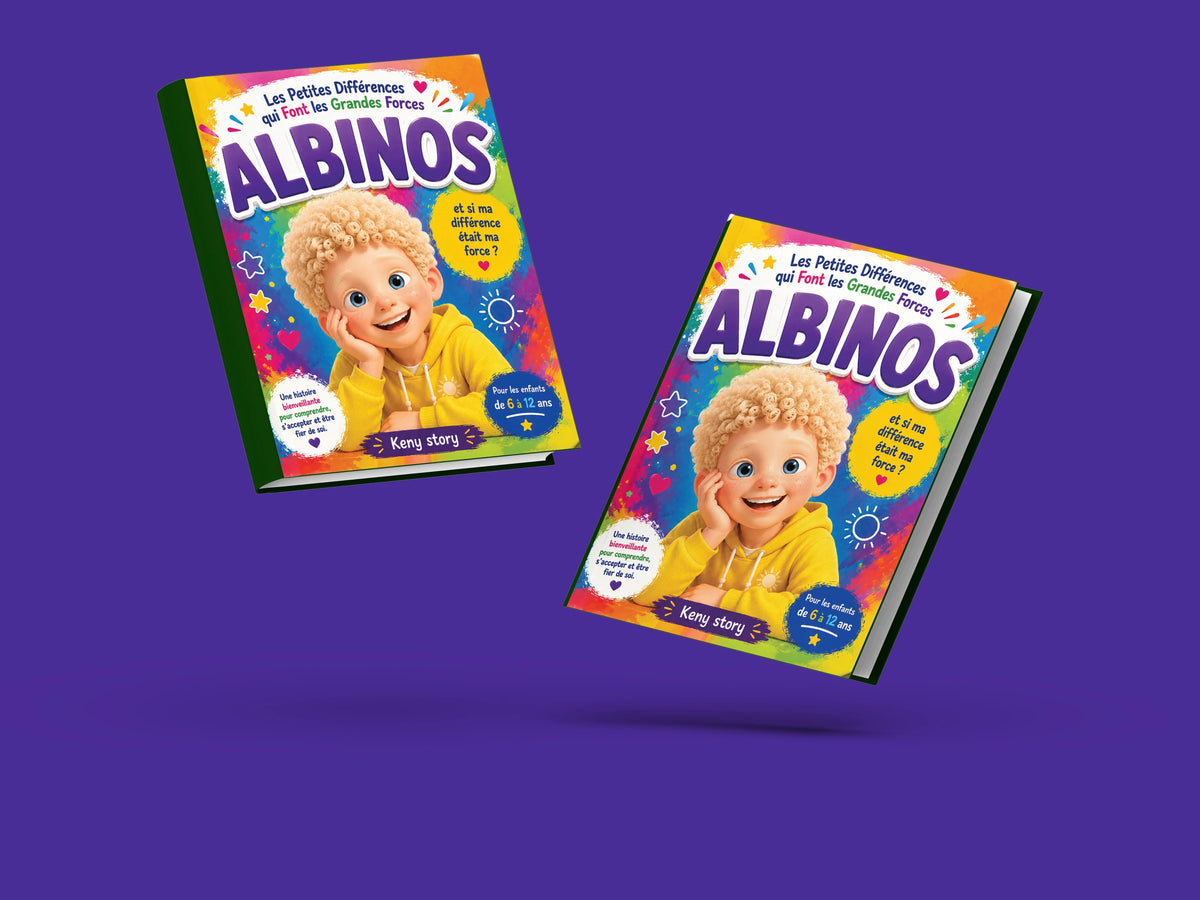 Couverture du livre pour enfants Albinos : les petites différences qui font les grandes forces (6-12 ans)