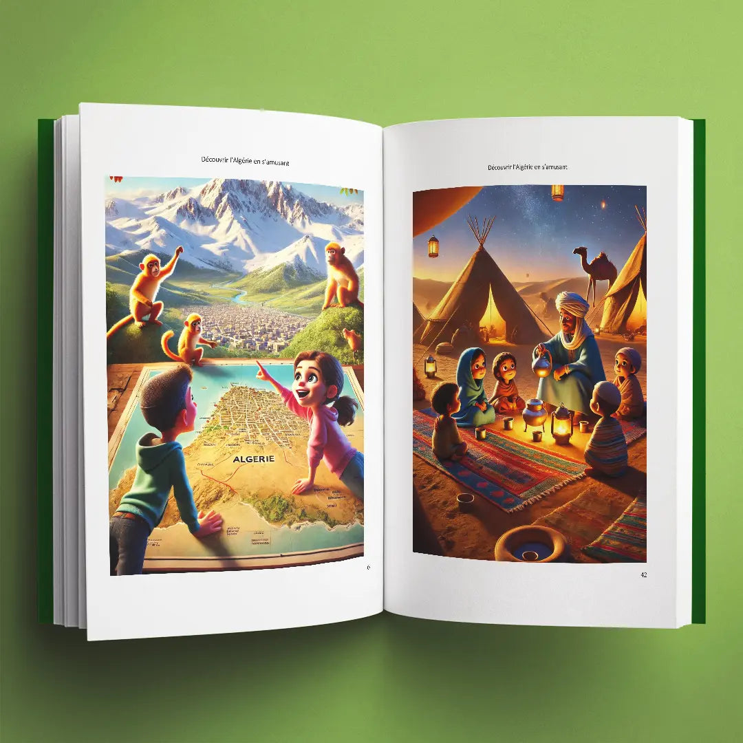 Illustrations du livre pour enfants Découvrir L'Algérie en s'amusant (6-12 ans)