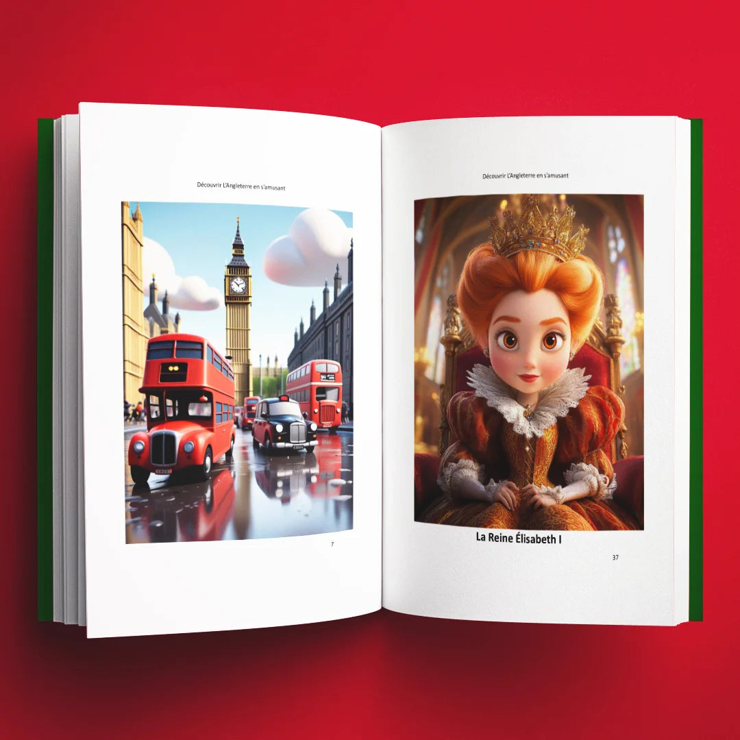 Illustrations du livre pour enfants Découvrir l'Angleterre en s'amusant (6-12 ans)
