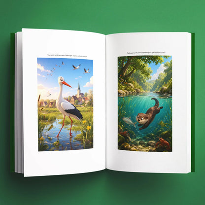 Illustrations du livre pour enfants Tout savoir sur les animaux d'Allemagne (6-12 ans)
