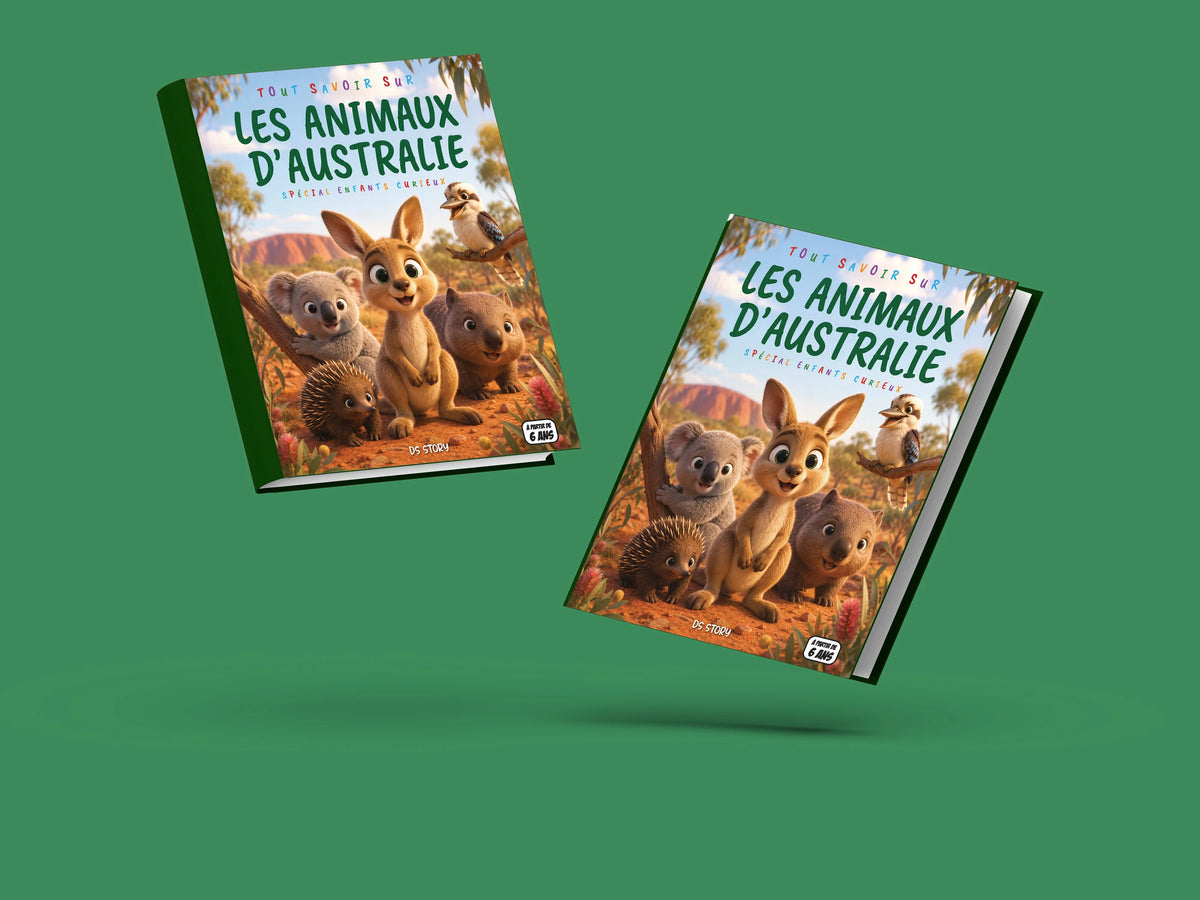 Couverture du livre pour enfants Tout savoir sur les animaux d'Australie (6-12 ans)