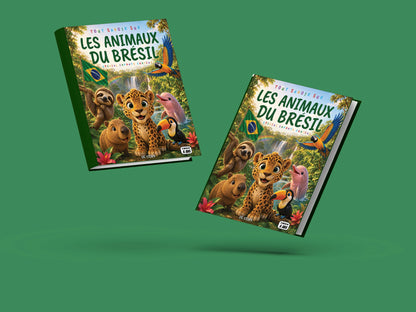 Couverture du livre pour enfants Tout savoir sur les animaux du Brésil (6-12 ans)