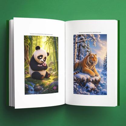 Illustrations du livre pour enfants Tout savoir sur les animaux de Chine (6-12 ans)
