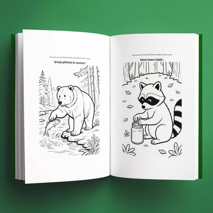 Coloriages du livre pour enfants Tout savoir sur les animaux des États-Unis (6-12 ans)