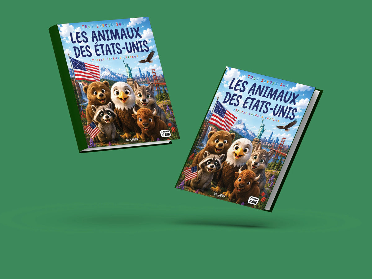Couverture du livre pour enfants Tout savoir sur les animaux des États-Unis (6-12 ans)