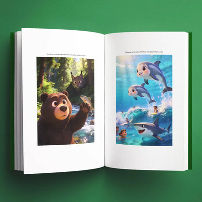 Illustrations du livre pour enfants Tout savoir sur les animaux des États-Unis (6-12 ans)