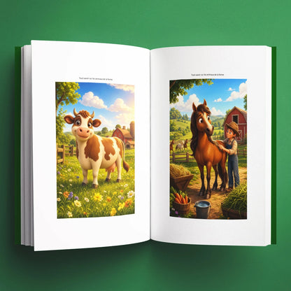 Illustrations du livre pour enfants Tout savoir sur les animaux de la ferme (6-12 ans)