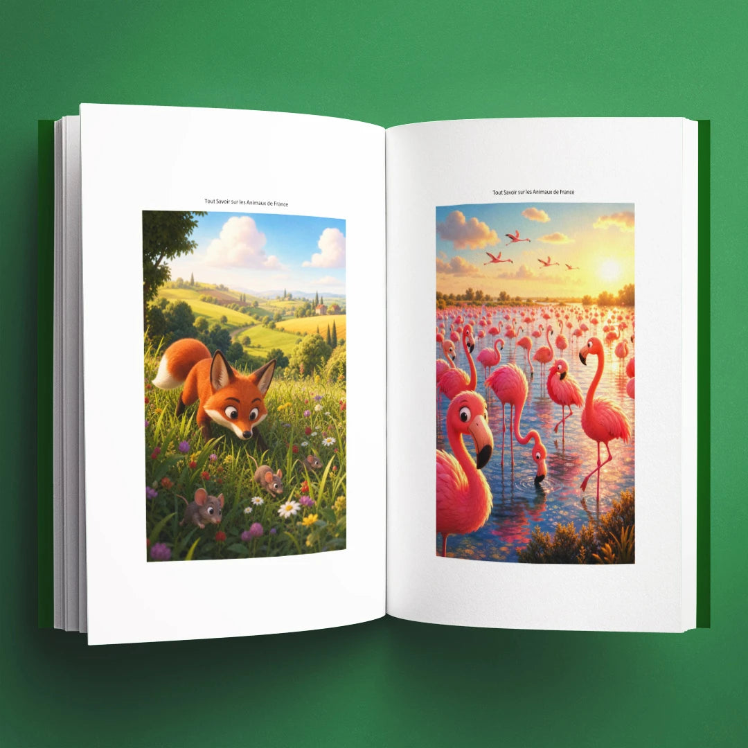 Illustrations du livre pour enfants Tout savoir sur les animaux de France (6-12 ans)