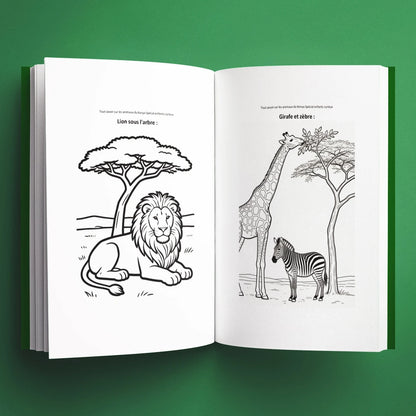 Coloriages du livre pour enfants Tout savoir sur les animaux du Kenya (6-12 ans)