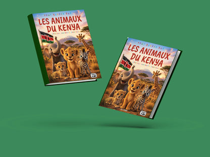 Couverture du livre pour enfants Tout savoir sur les animaux du Kenya (6-12 ans)