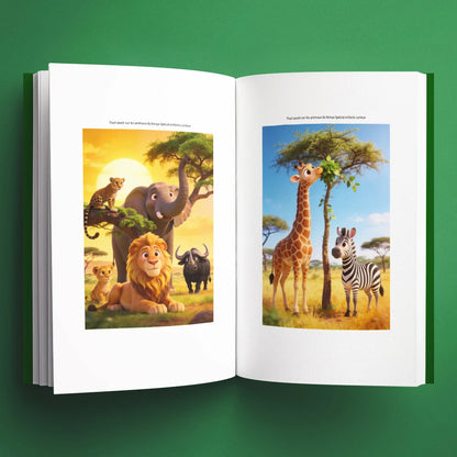 Illustrations du livre pour enfants Tout savoir sur les animaux du Kenya (6-12 ans)