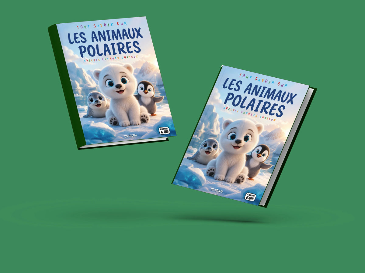 Couverture du livre pour enfants Tout savoir sur les animaux polaires (6-12 ans)