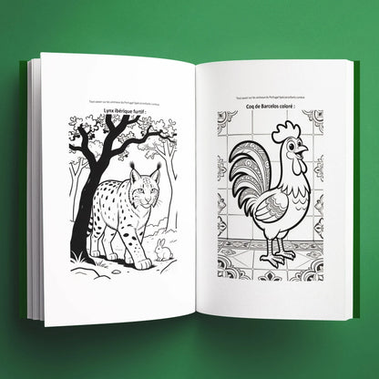 Coloriages du livre pour enfants Tout savoir sur les animaux du Portugal (6-12 ans)