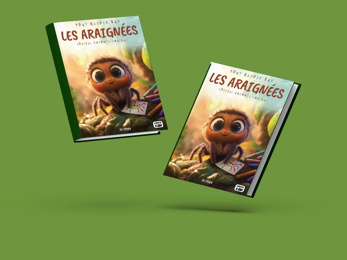 Couverture du livre pour enfants Tout savoir sur les araignées (6-12 ans)