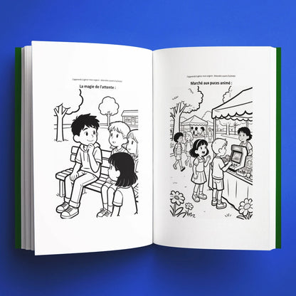 Coloriages du livre pour enfants J'apprends à gérer mon argent : Attendre avant d'acheter (6-12 ans)