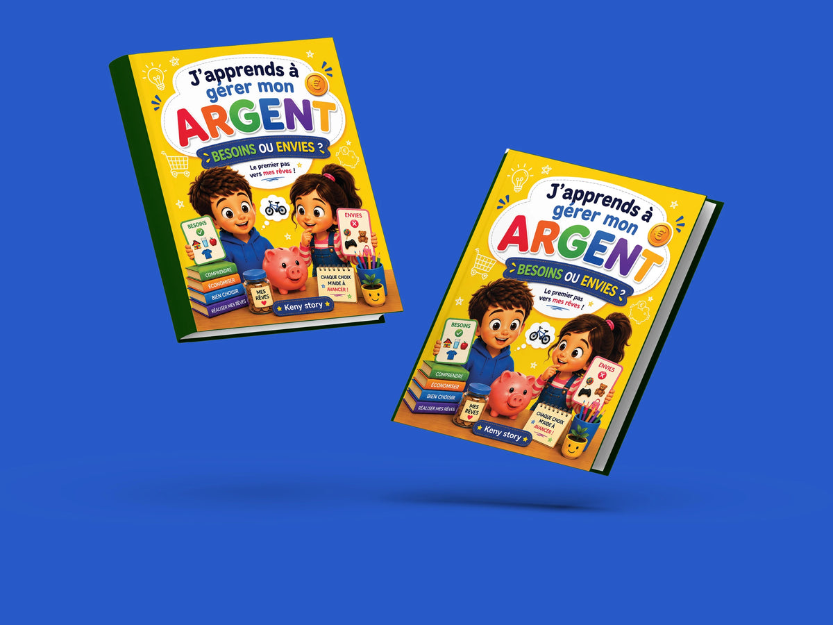 Couverture du livre pour enfants J'apprends à gérer mon argent : Besoins ou envies (6-12 ans)