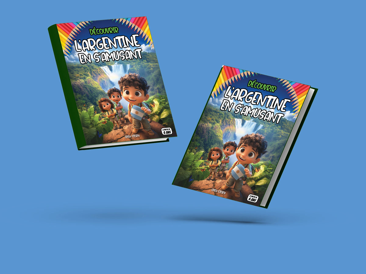 Couverture du livre pour enfants Découvrir l'Argentine en s'amusant (6-12 ans)