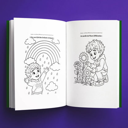 Coloriages du livre pour enfants Autiste : les petites différences qui font les grandes forces (6-12 ans)