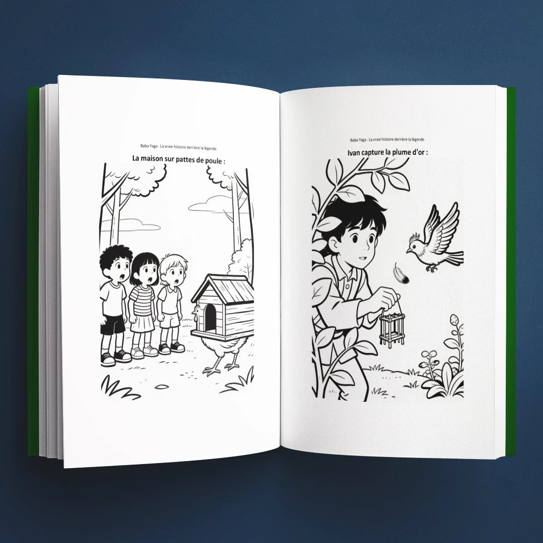 Coloriages du livre pour enfants Baba Yaga : la vraie histoire derrière la légende (6-12 ans)