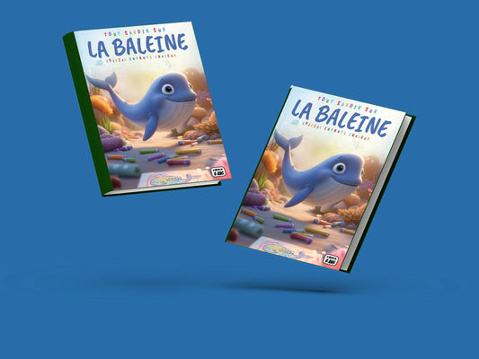 Couverture du livre pour enfants Tout savoir sur les baleines (6-12 ans)