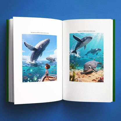 Illustrations du livre pour enfants Tout savoir sur les baleines (6-12 ans)