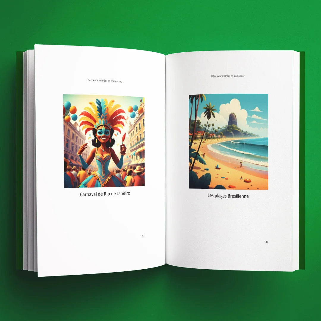 Illustrations du livre pour enfants Découvrir le Brésil en s'amusant (6-12 ans)