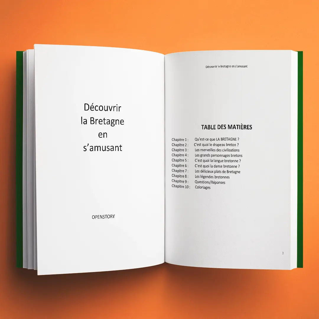 Extrait des chapitres du livre pour enfants Découvrir la Bretagne en s'amusant (6-12 ans)