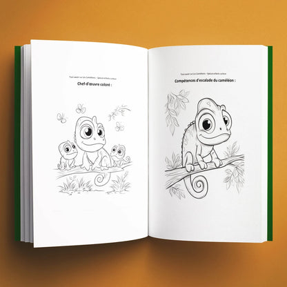 Coloriages du livre pour enfants Tout savoir sur les caméléons (6-12 ans)