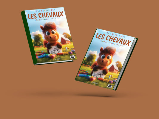 Couverture du livre pour enfants Tout savoir sur les chevaux (6-12 ans)