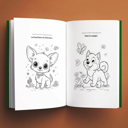 Coloriages du livre pour enfants Tout savoir sur les chiens (6-12 ans)