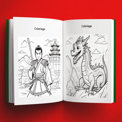 Coloriages du livre pour enfants Découvrir la Chine en s'amusant (6-12 ans)