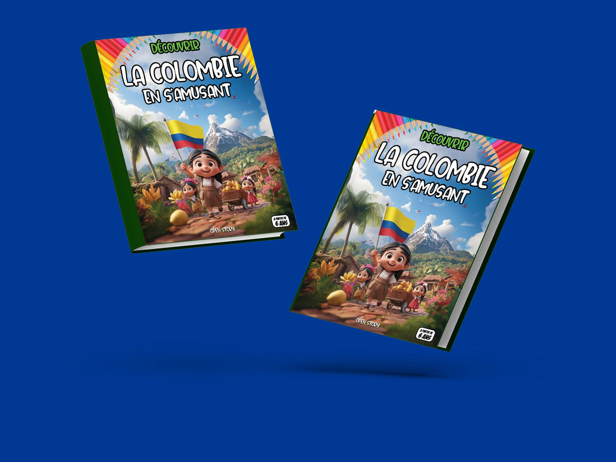 Couverture du livre pour enfants Découvrir la Colombie en s'amusant (6-12 ans)