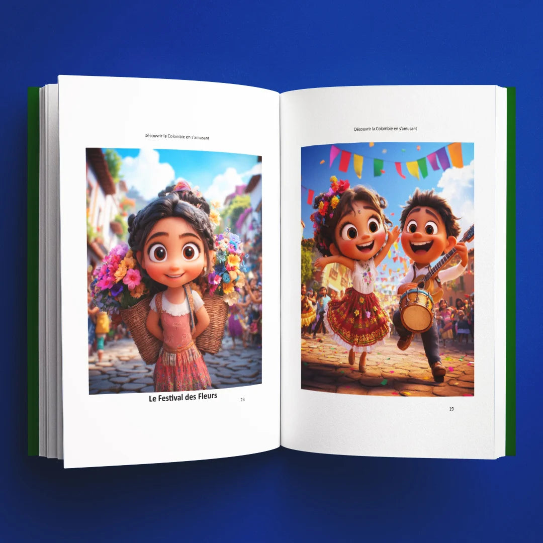 Illustrations du livre pour enfants Découvrir la Colombie en s'amusant (6-12 ans)