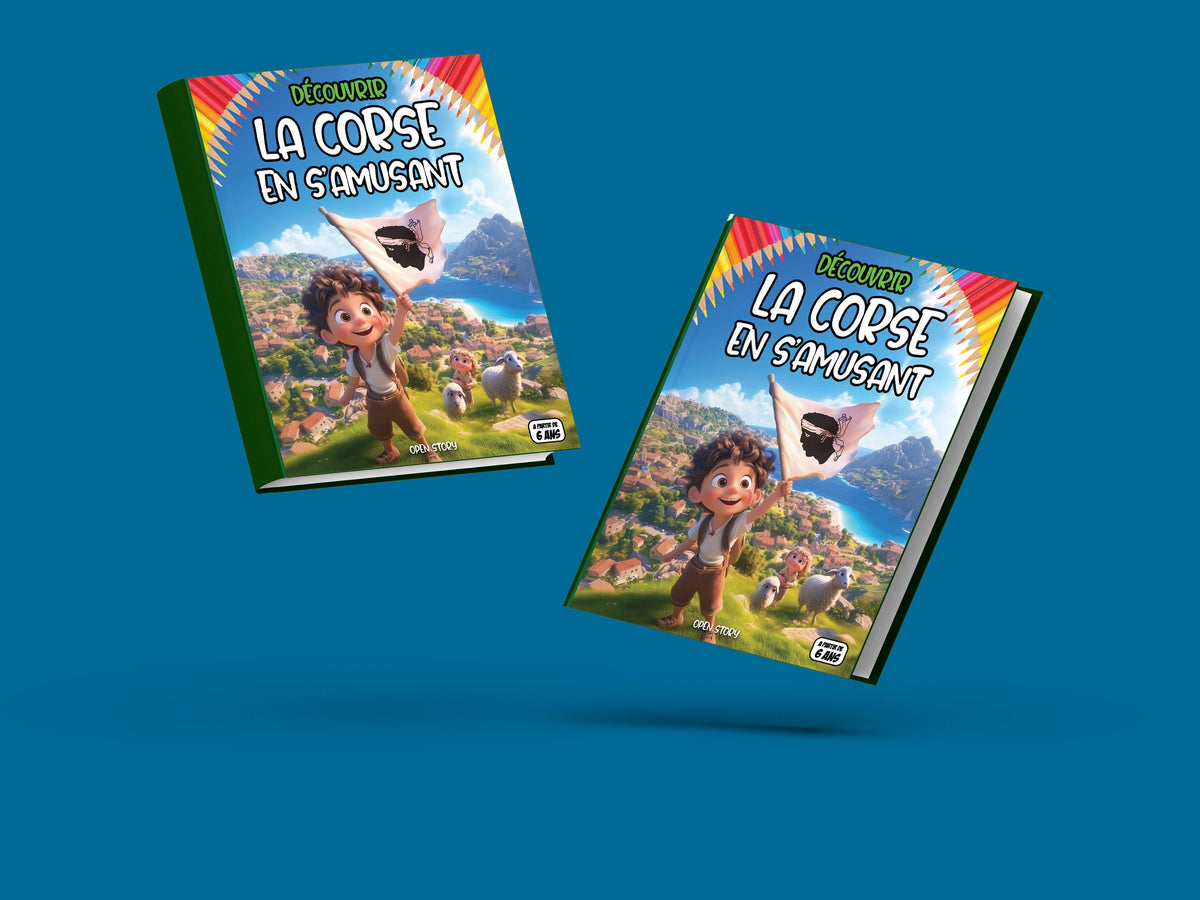 Couverture du livre pour enfants Découvrir la Corse en s'amusant (6-12 ans)