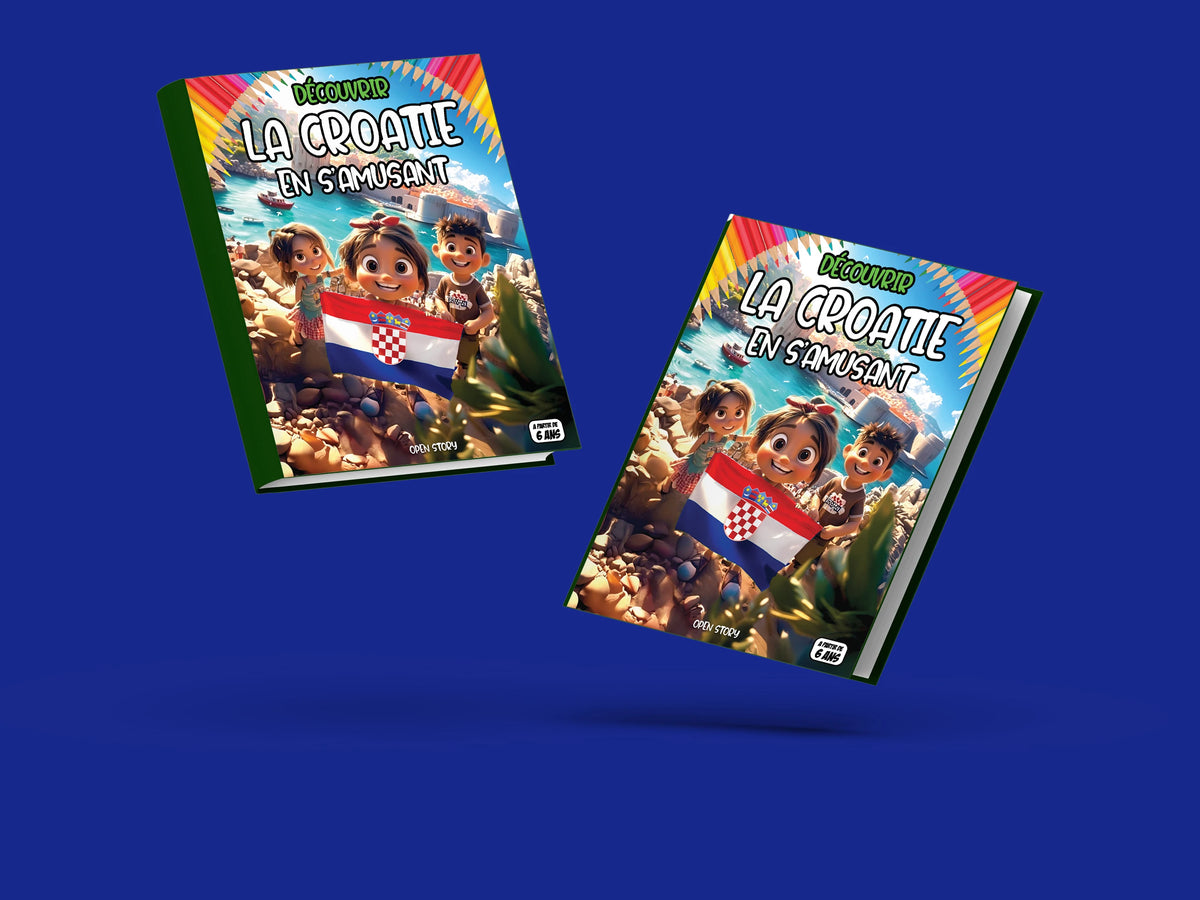 Couverture du livre pour enfants Découvrir la Croatie en s'amusant (6-12 ans)