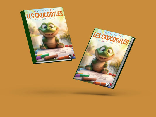Couverture du livre pour enfants Tout savoir sur les crocodiles (6-12 ans)