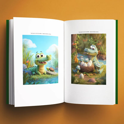 Illustrations du livre pour enfants Tout savoir sur les crocodiles (6-12 ans)