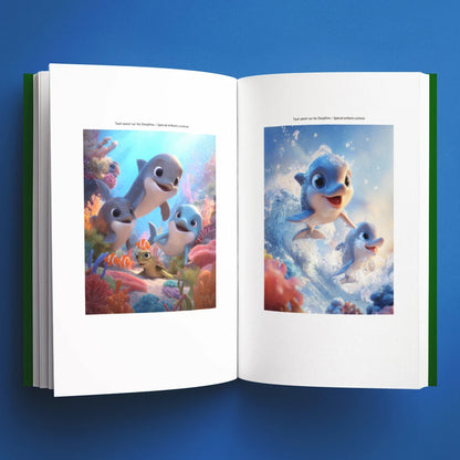 Illustrations du livre pour enfants Tout savoir sur les dauphins (6-12 ans)