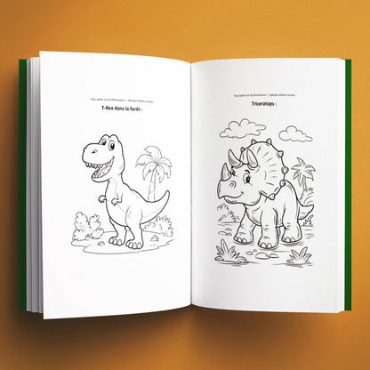 Coloriages du livre pour enfants Tout savoir sur les dinosaures (6-12 ans)