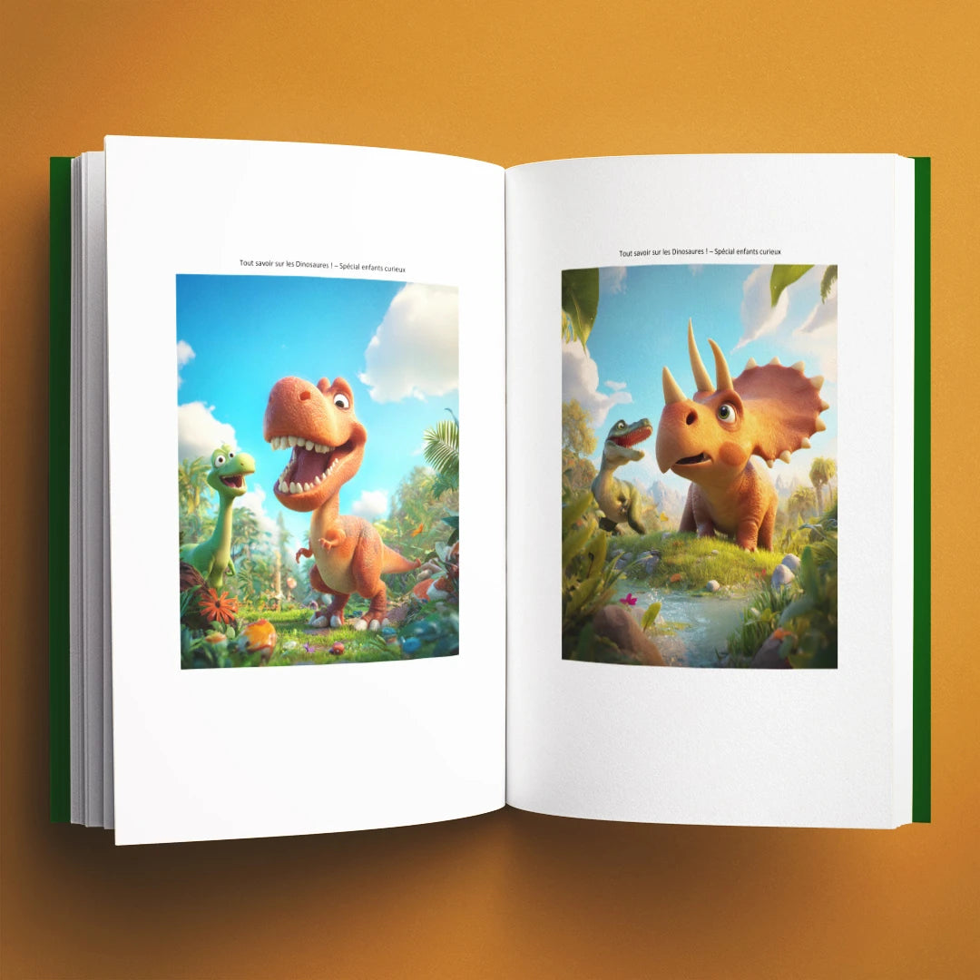 Illustrations du livre pour enfants Tout savoir sur les dinosaures (6-12 ans)