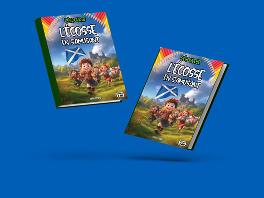 Couverture du livre pour enfants Découvrir l'Écosse en s'amusant (6-12 ans)