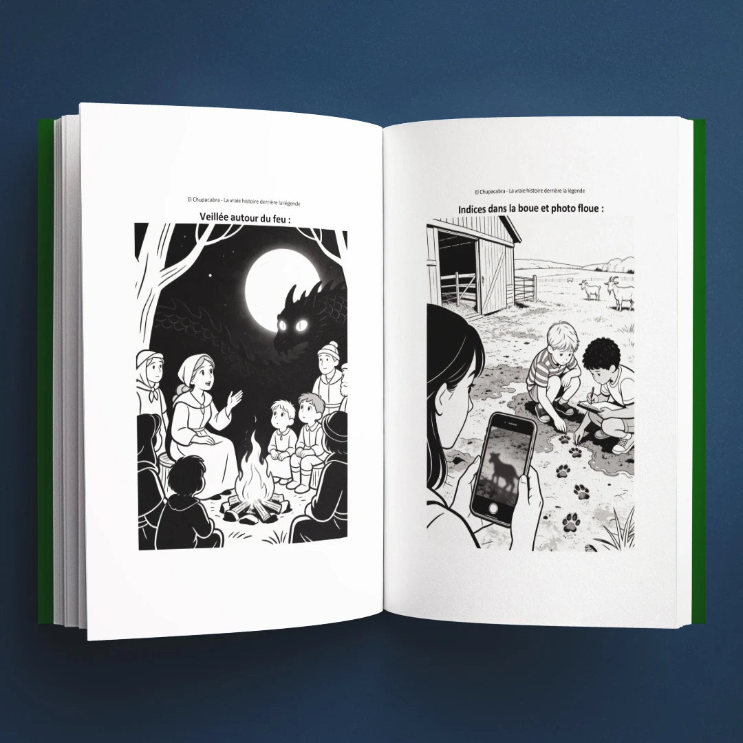 Coloriages du livre pour enfants El Chupacabra : la vraie histoire derrière la légende (6-12 ans)