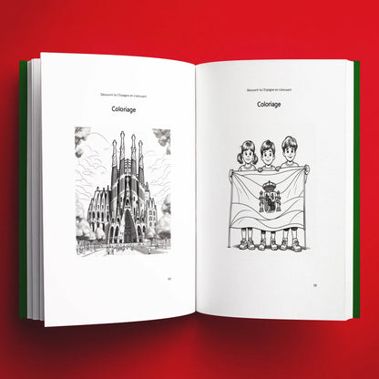 Coloriages du livre pour enfants Découvrir l'Espagne en s'amusant (6-12 ans)